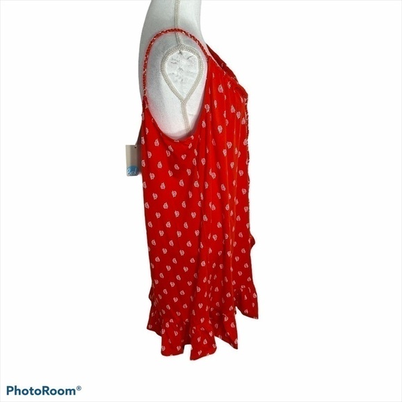 Boden Feather Print Slip Dress NWT Red Women’s 16 - Picture 3 of 10